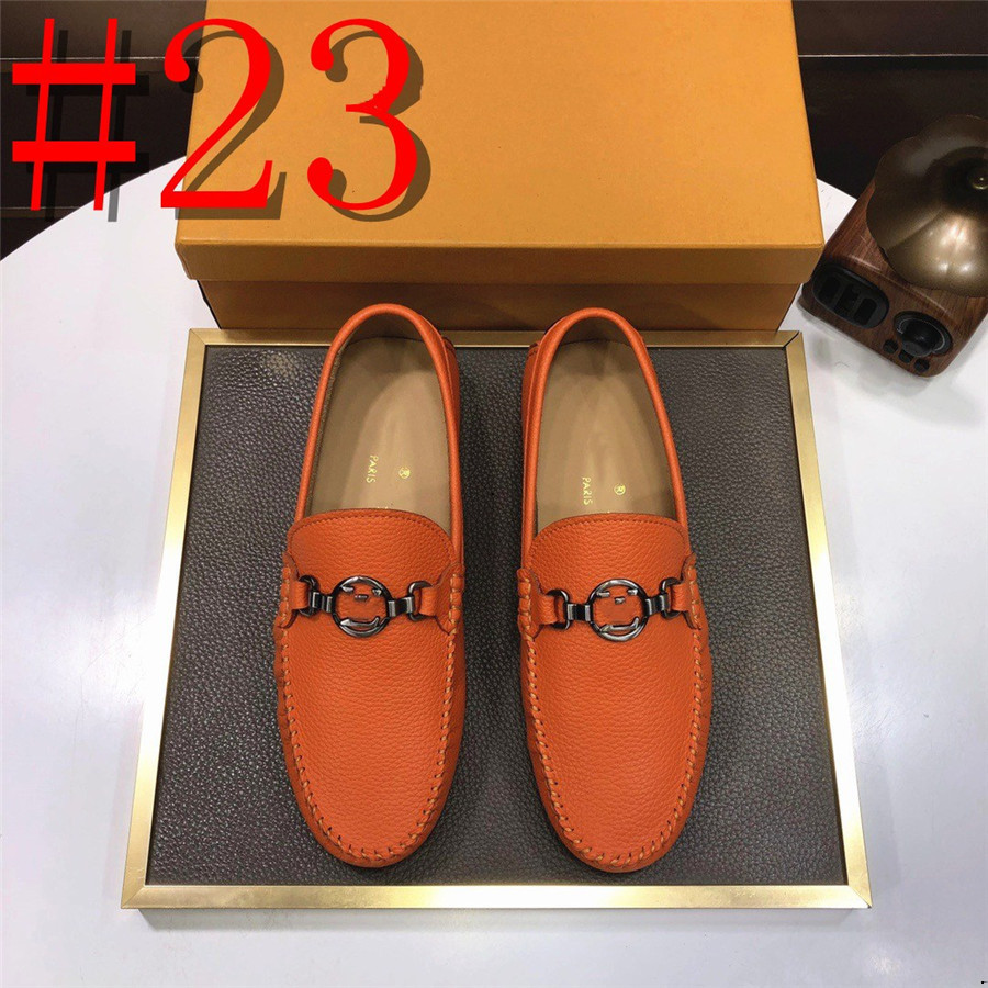 40MODEL Designer Loafers Men Handmade Leather Shoes Black Casual Driving Flats Blue Slip-on Moccasins Men Shoes Plus Size 46