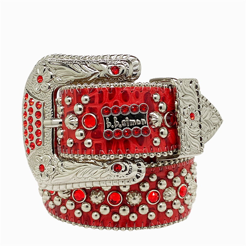 BB simon bb belt Strap Men Women Rhinestones Designer Belt Western Bling Crystal Dia Studded Belts
