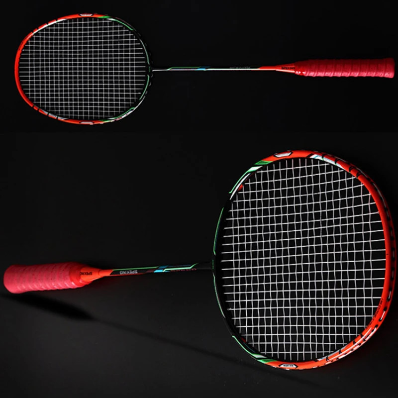 Badminton Rackets Badminton Rackets Professional Carbon Fiber Belt Line Badminton Racket Full Carbon Fiber Reinforced 5U Racket Up To 30LBS With Woven