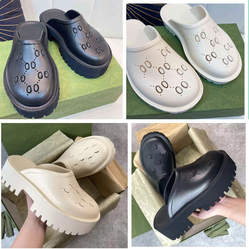 sandals men women slippers designer slipper sandals sandal slides designer shoes Black White Resin sandals women slippers shoes slipper Platform lady slipper
