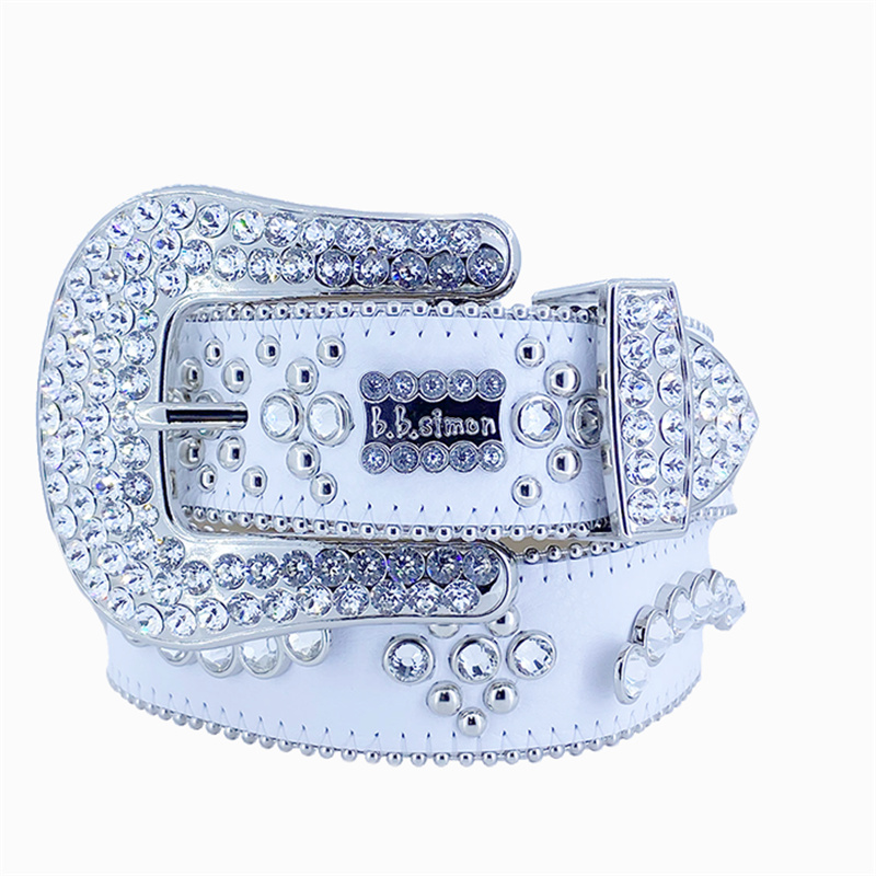 BB simon bb belt Strap Men Women Rhinestones Designer Belt Western Bling Crystal Dia Studded Belts
