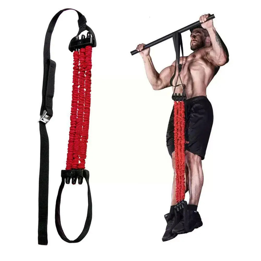 Bungee Pullup Assist Band Elastic Chin Up Assistance Resistance Belt Bands Bar Gym Hanging Muscle Horizontal Arm Training Home Y9t8 231216