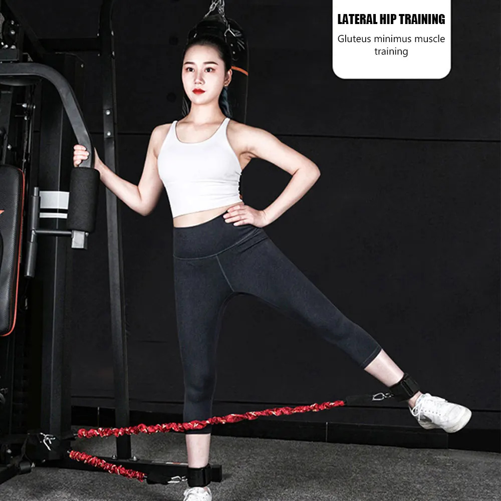 Bungee Booty Training Resistance Band Leg Hip Power Strengthen Pull Rope Belt System Cable Machine Gym Home Workout Fitness Equipment 231216