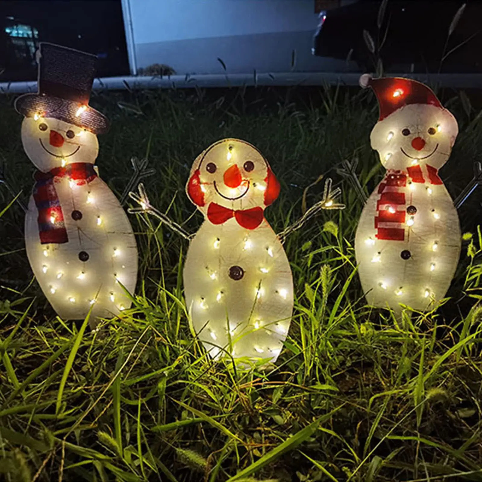 Garden Decorations Led Light Snowman Christmas Inflatable Outdoor Santa Claus Decoration For Home Year 231216