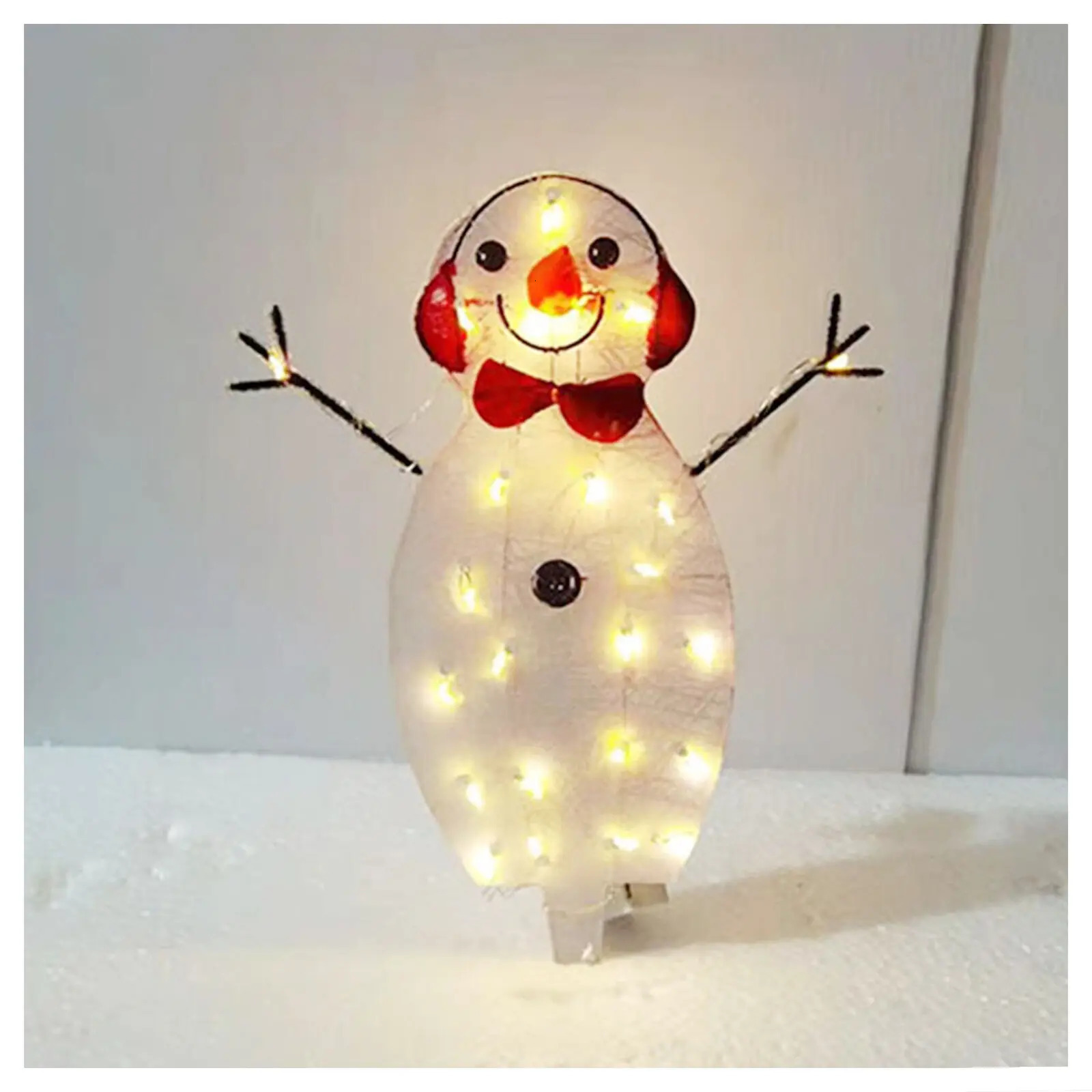 Garden Decorations Led Light Snowman Christmas Inflatable Outdoor Santa Claus Decoration For Home Year 231216