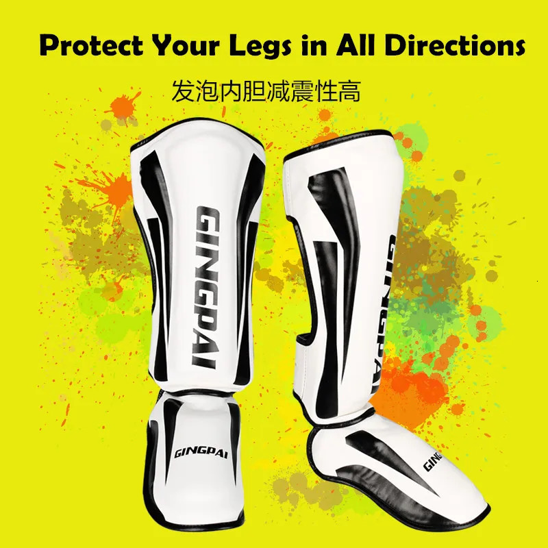 Protective Gear YouthAdult MMA Boxing Leggings Calf Muay Thai Sanda Instep Training Game Ankle Protective Gear Men Women Foot Shin Guards 231216