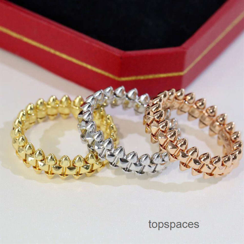 luxury ring Clash de rings designer for women jewelry 18K gold silver rise gold titanium steel Engagement ring men wedding party christmas birthday gift size 5-10