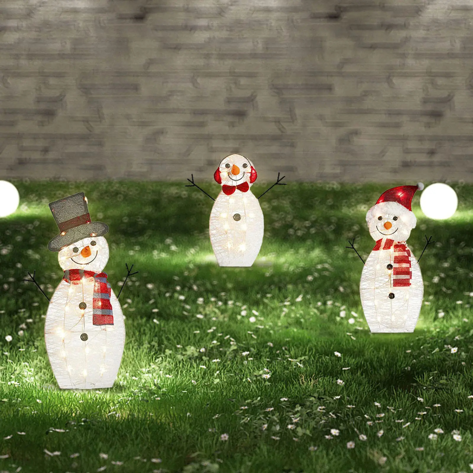 Garden Decorations Led Light Snowman Christmas Inflatable Outdoor Santa Claus Decoration For Home Year 231216