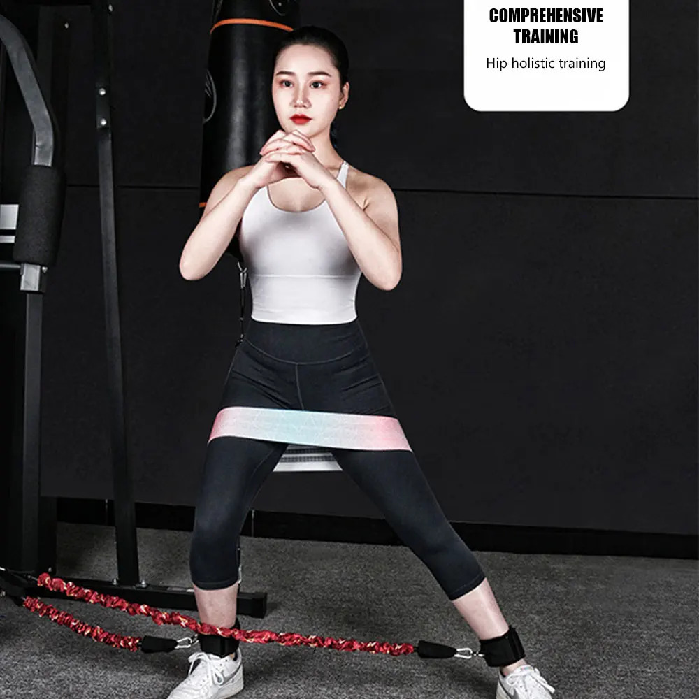 Bungee Booty Training Resistance Band Leg Hip Power Strengthen Pull Rope Belt System Cable Machine Gym Home Workout Fitness Equipment 231216