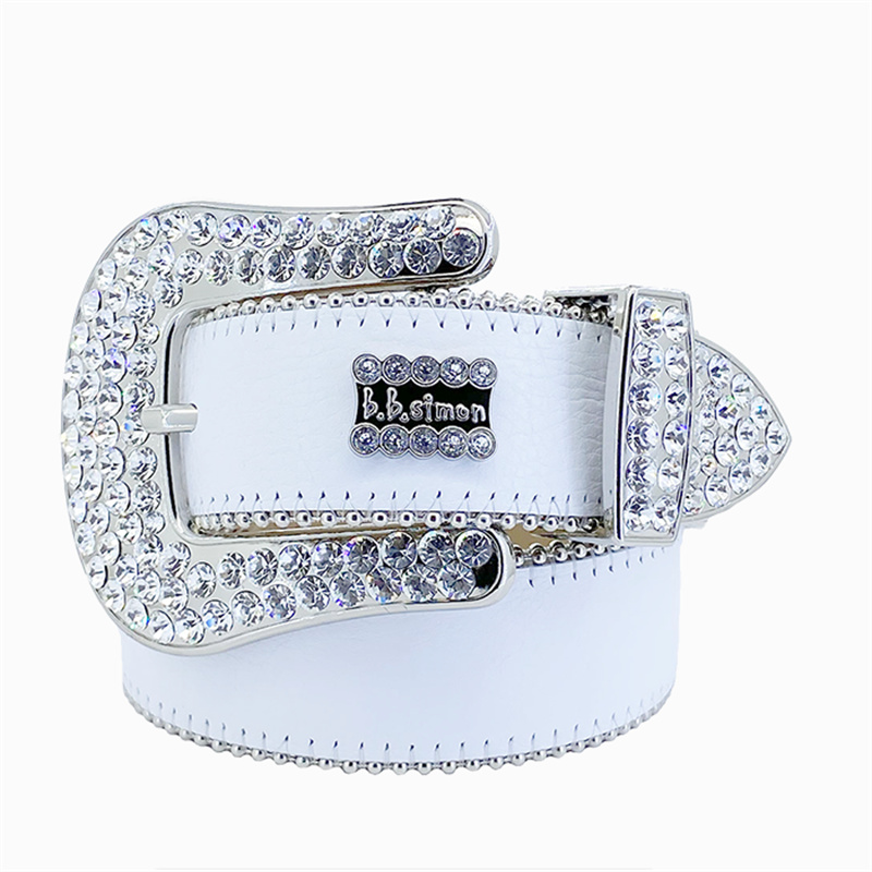BB simon bb belt Strap Men Women Rhinestones Designer Belt Western Bling Crystal Dia Studded Belts