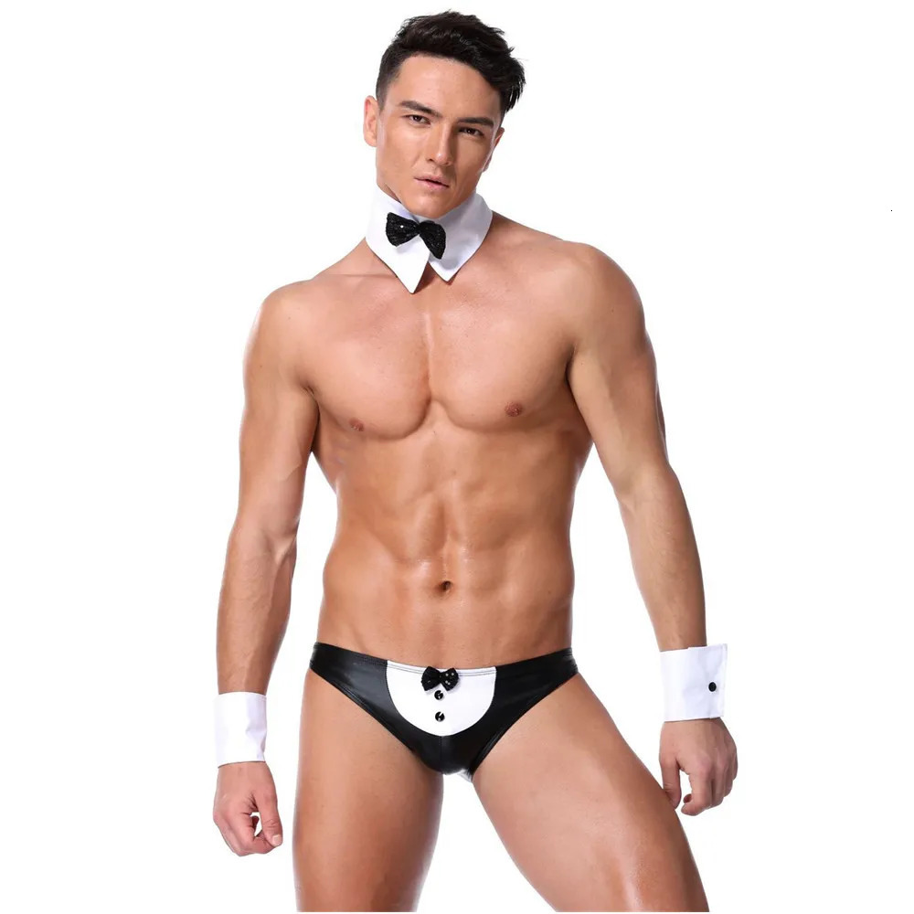 Sexy Male Underwear Men Erotic Uniforms Waiter Doctor Roleplay Porn Costumes Nightclub Outfit Husband Date Lingerie Set 240110