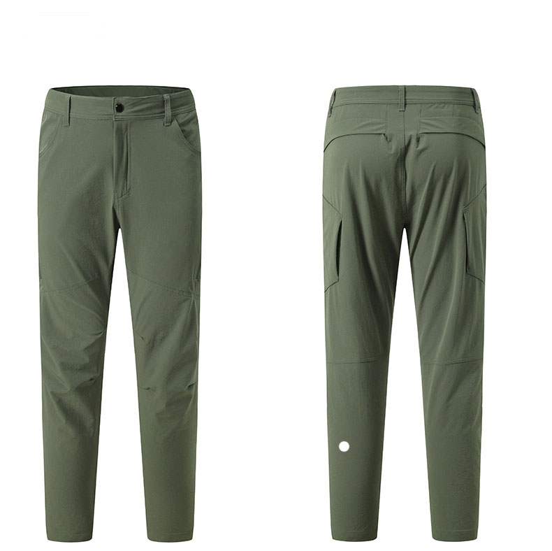 LL Men's Pants Sweatpant Quick Dry Breathable Pants Spring Sports Trouser Elastic Waist Straight Wide Joggers Running Tracksuit Men