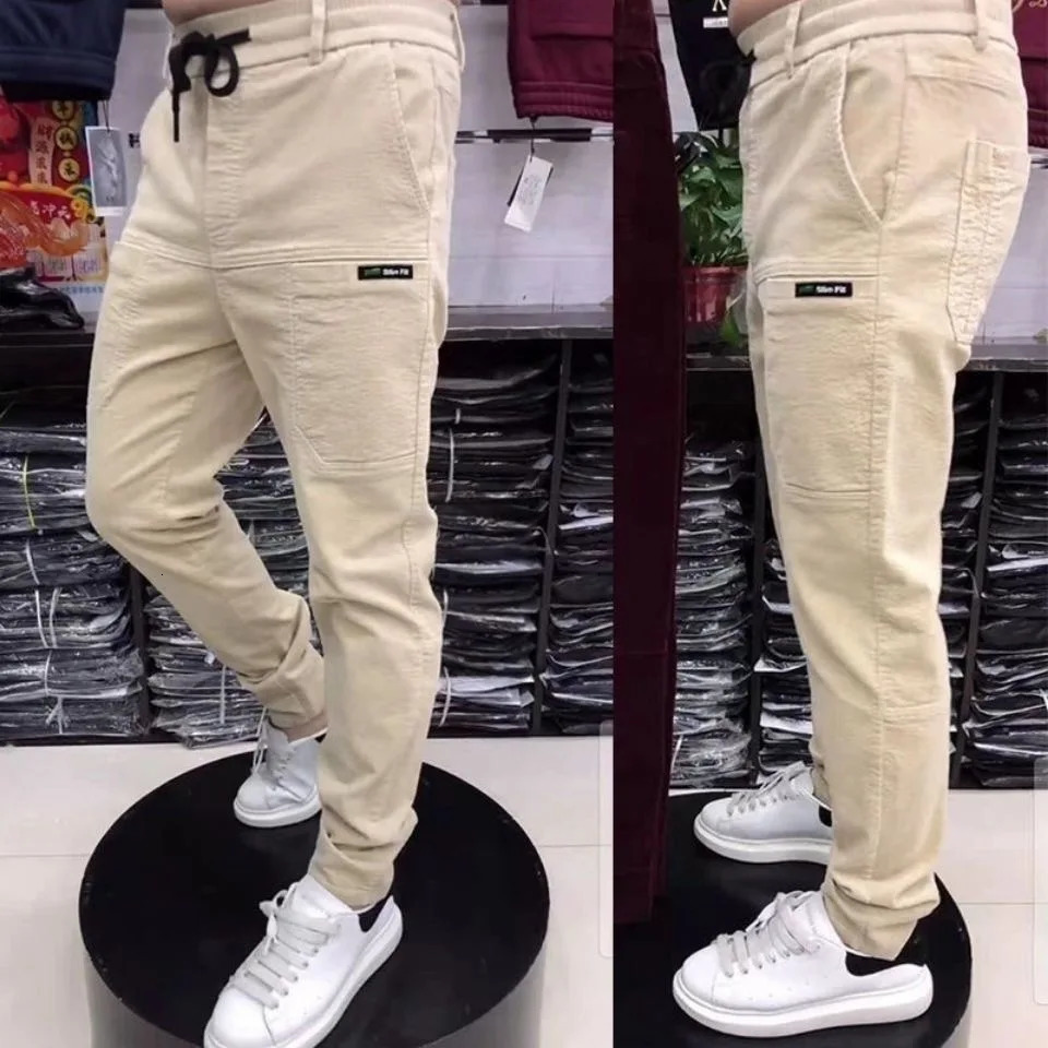 Mens Pants Autumn Joggers Sweatpants Men Casual Cargo Trousers Male Multipocket Cotton Track Fashion Solid 231218