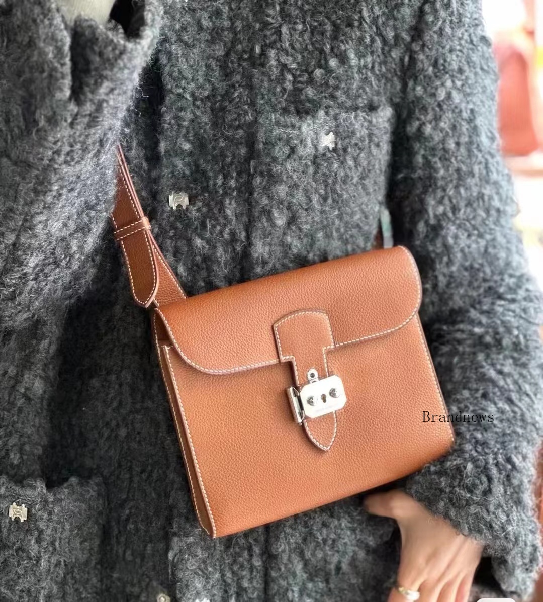Genuine Crossbody Bag For Men & Women - T Leather Designer Clutch, Black, Grey, Brown, White