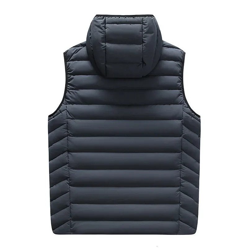 Men's Vests Autumn and Winter Large Cotton Vest Thickened Warm Tank Top Sleeveless Sweetheart Coat 231218