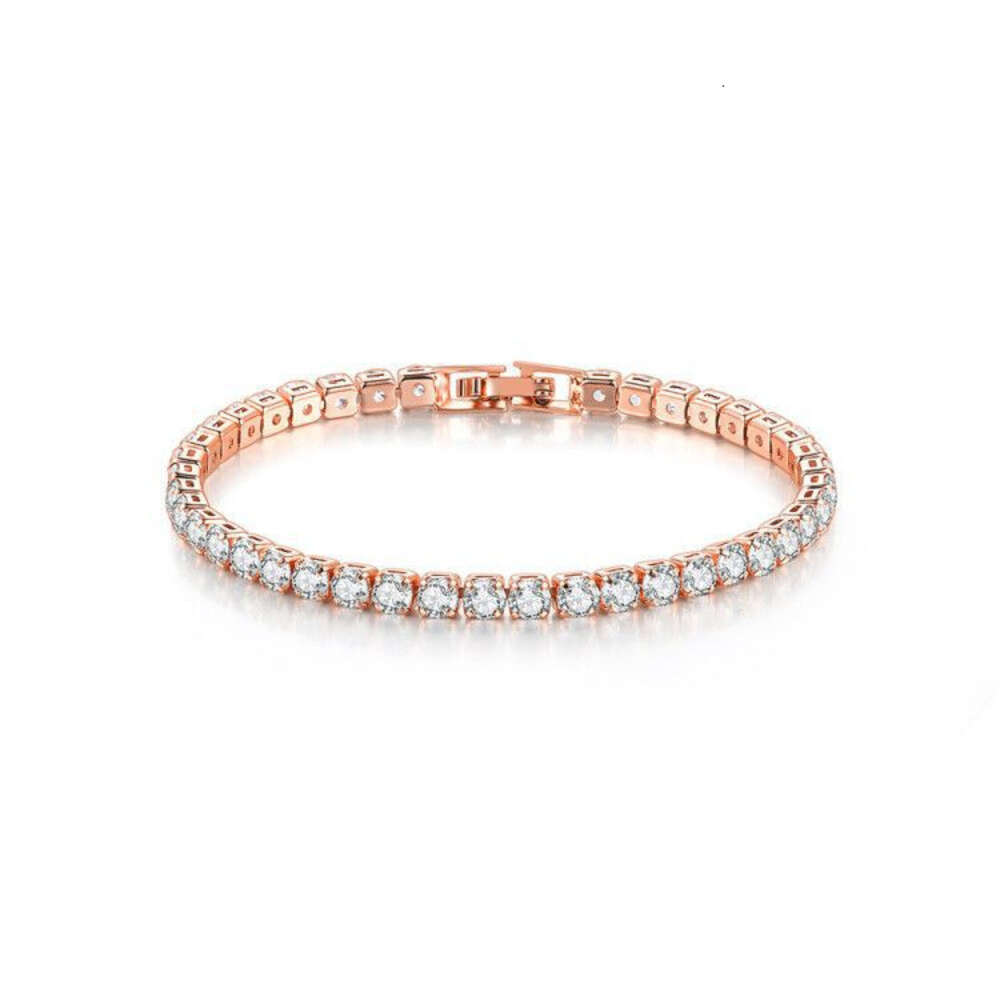 White Gold Bracelet Accessories Women Hip Hop Jewelry Iced Out Diamond Charm