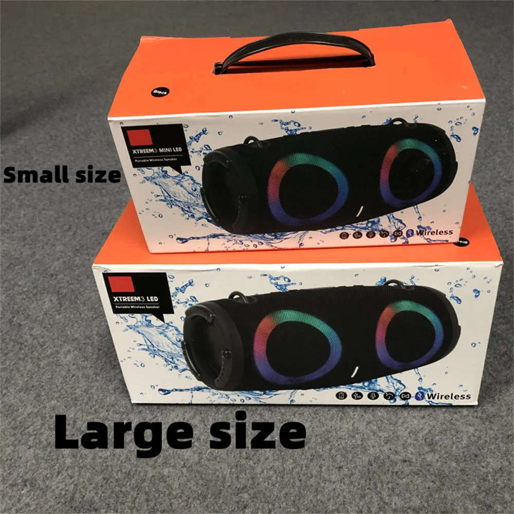Computer S ers Portable Waterproof 100W High Power Bluetooth S er RGB Colorful Light Wireless Subwoofer 360 Stereo Surround TWS FM Boom Box 231216