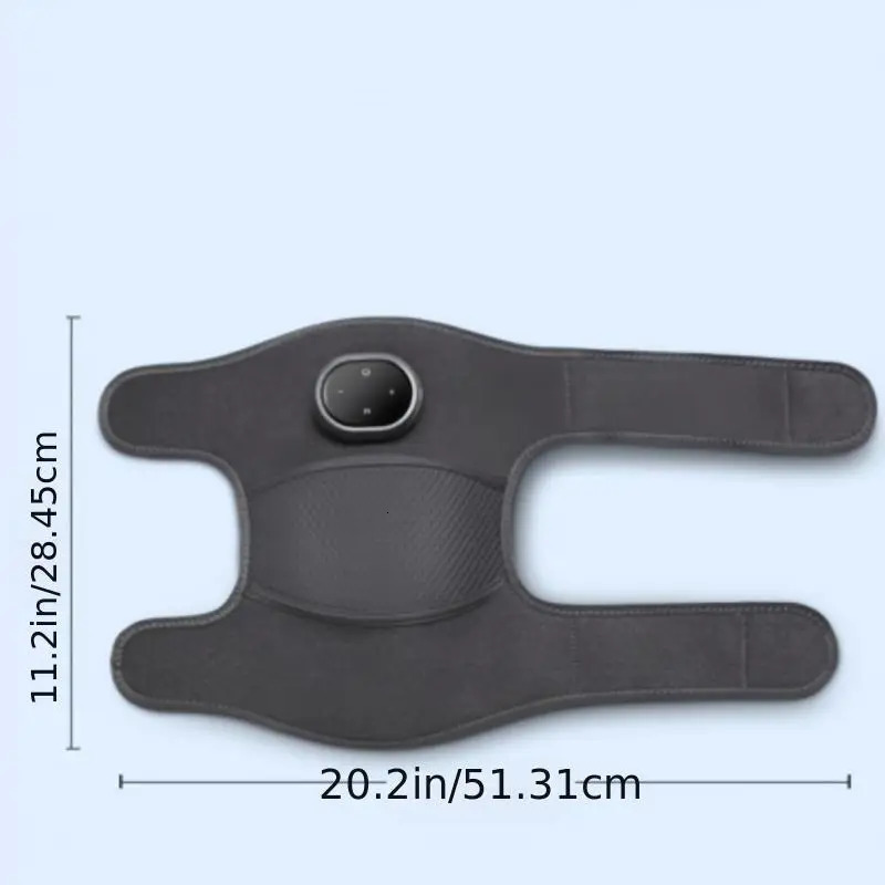 Leg Massagers Heated Knee Massager Shoulder Brace Adjustable Vibrations And Heating Modes Heating Pad For Knee Elbow Shoulder Relax Legs 231218
