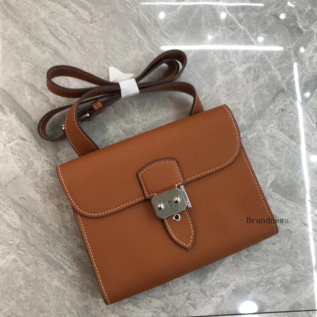 Genuine Crossbody Bag For Men & Women - T Leather Designer Clutch, Black, Grey, Brown, White