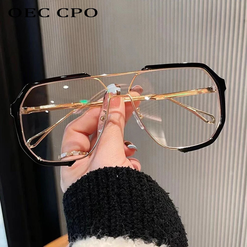 Sunglasses Frames Oversized Women 2023 Unique Fashion For Men UV400 Punk Glasses Trending Female Eyewear 231216