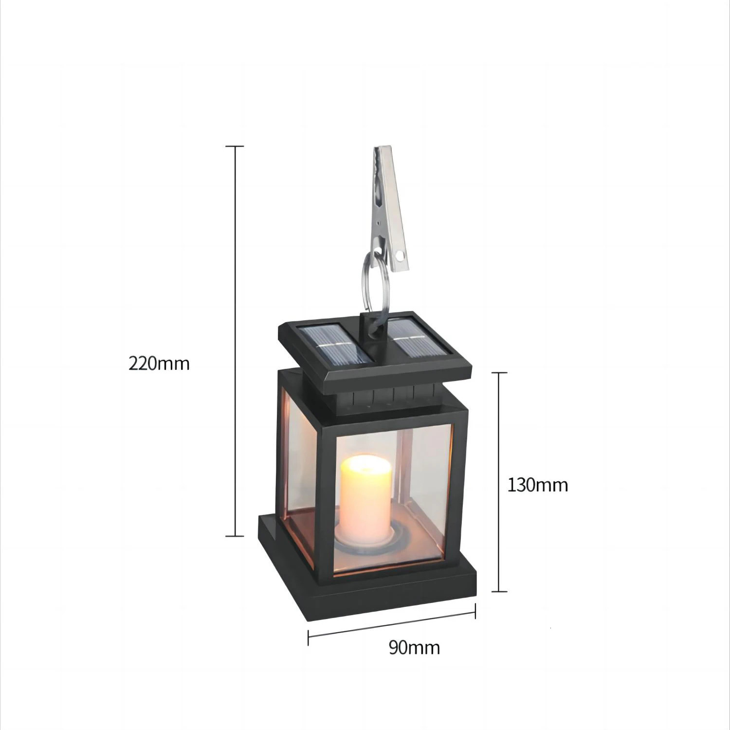 Garden Decorations LED Solar Lights Candle Lantern Outdoor Lamp With Hook Landscape Lighting Floor Waterproof Christma 231216