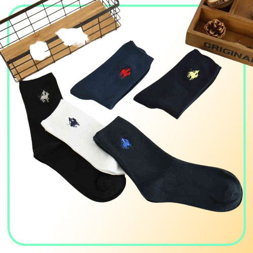 10 Pairslot High Quality Fashion Socks Brand PIER POLO Casual Cotton Business Embroidery Mens Socks Manufacturer Whole