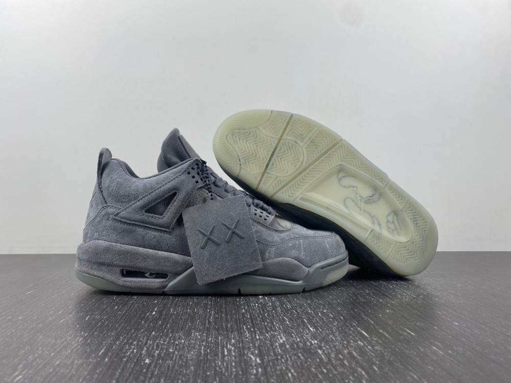 Top 4 Basketball the Kaws x 4s Cool Grey Designer Sports Sneakers Shoes Ship Come