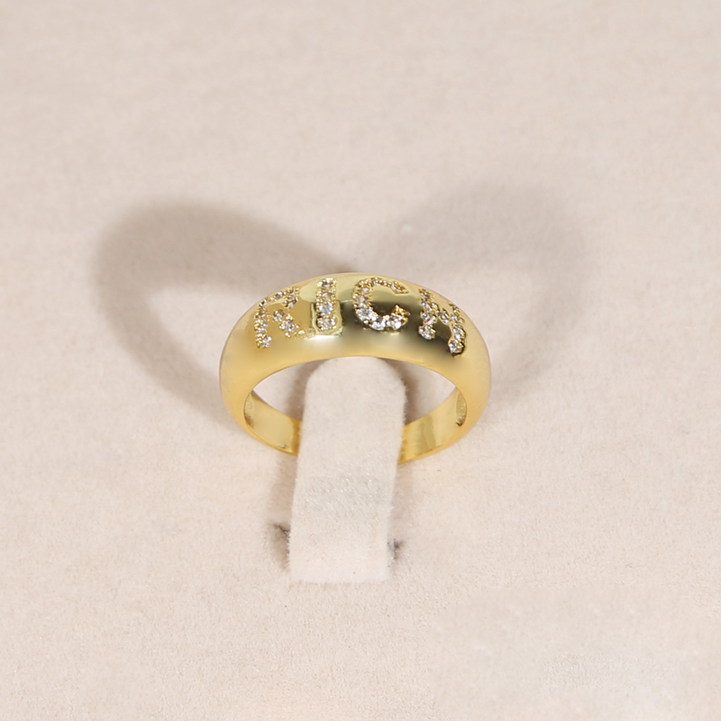 Adjustable Open Designer Ring: High-Quality Zircon Women Men Ring for 2024 Jewelry Wholesale