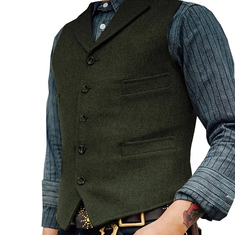 Men's Vests Vest Spring and Autumn Korean Version Fashion Single Breasted Coat Sleeveless Top 231218