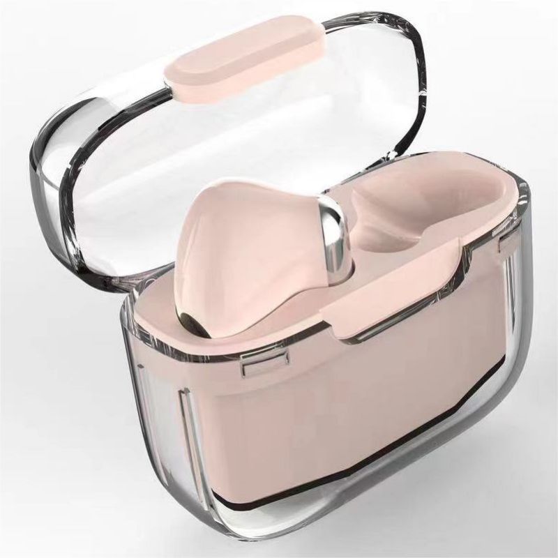 In-ear headset ENC TWS Bluetooth wireless earphones C02 Transparent shell Fingerprint control Built-in Microphone High quality Sport Earphone Music he