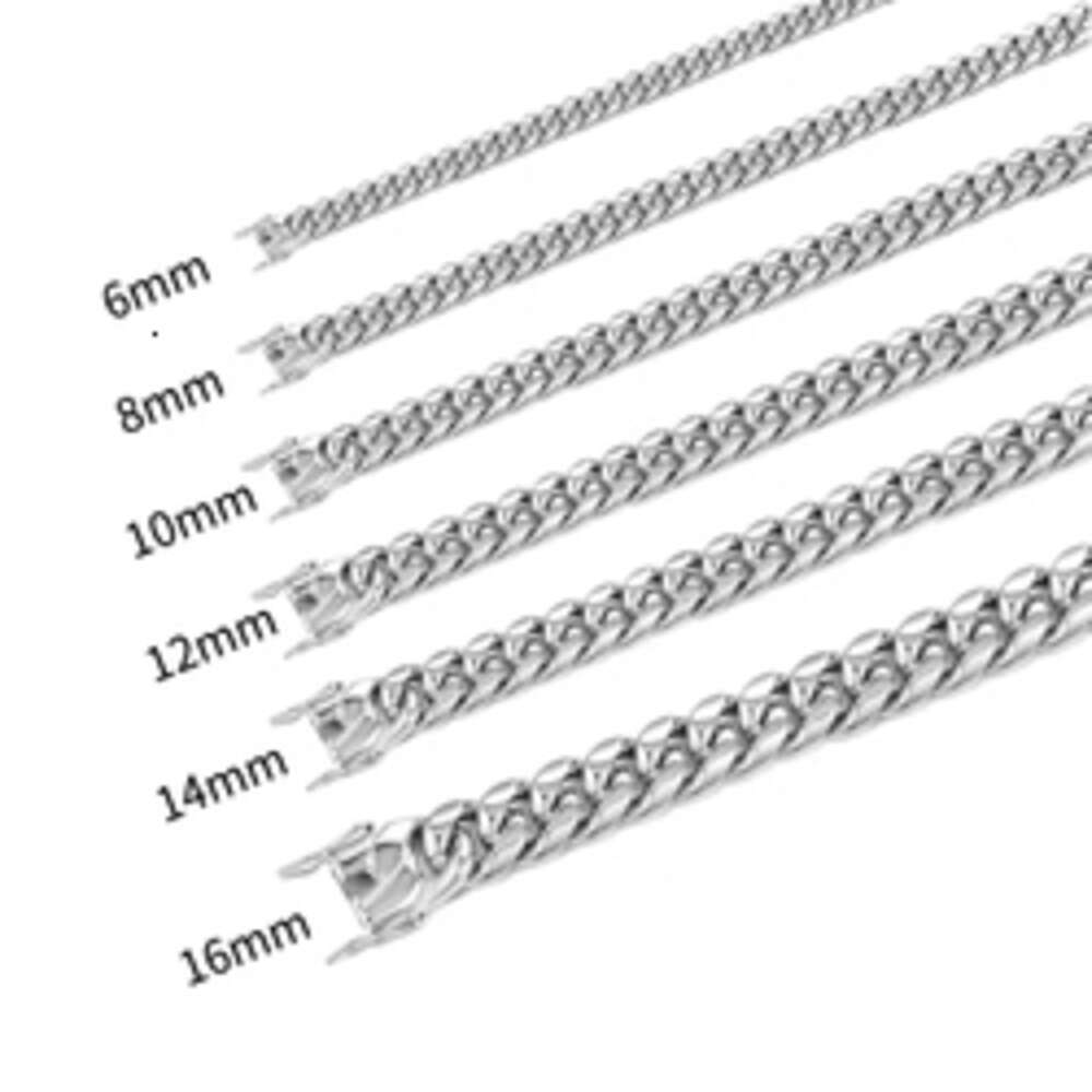 Beiyan Gold Chain 14k 18k Gold Plated Miami Style Hip Hop Cuban Link Chain Stainless Steel Necklace Jewelry For Mens