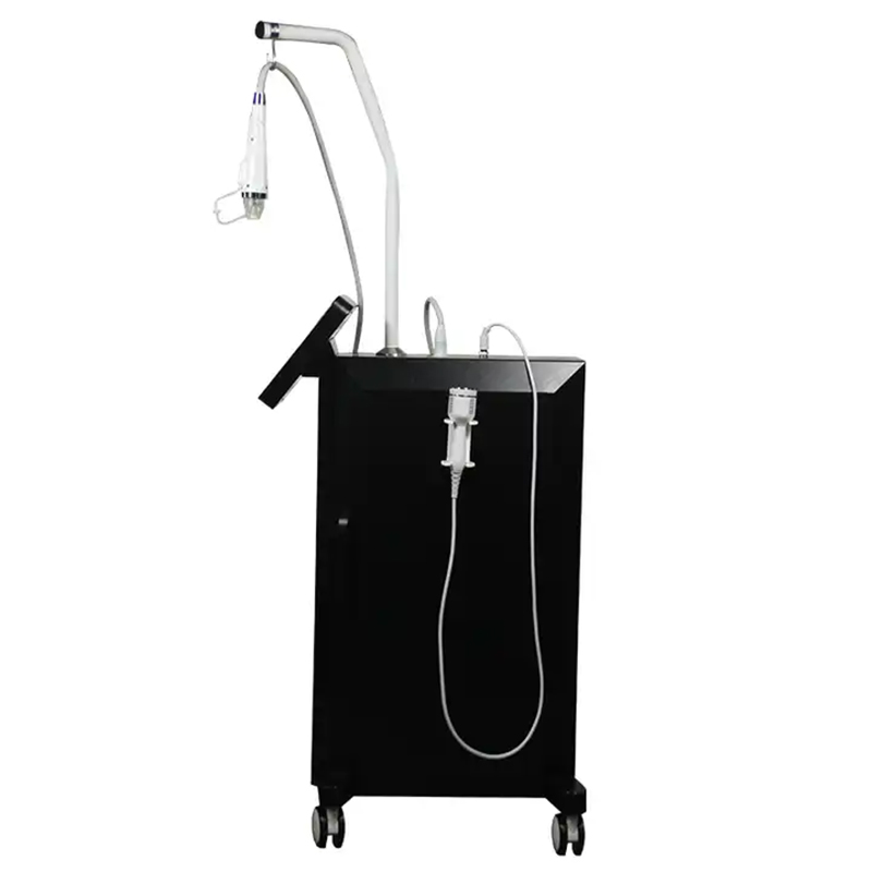 Vertical 2 Handles Gold Miconeedle Skin Firming Face Lifting Scars Removal Medical Fractional Rf Equipment With Cold Hammer Beauty Machine