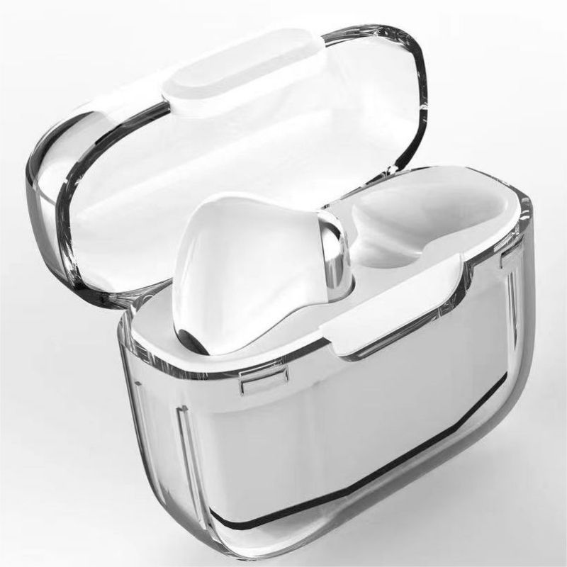 In-ear headset ENC TWS Bluetooth wireless earphones C02 Transparent shell Fingerprint control Built-in Microphone High quality Sport Earphone Music he