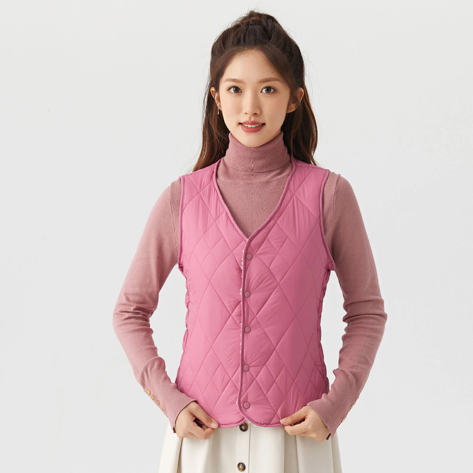 Women's Vest Sleeveless Winter Warm Size 5XL Down Cotton Padded Jacket villus Female Veats Slim fit Waistcoat 231218