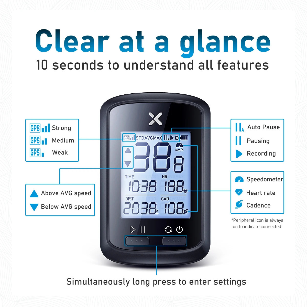 Bike Computers XOSS G plus G bike GPS Bicycle Computer Wireless Speedometer Waterproof cycling gps cycle computer Bicycle speedometer 231218