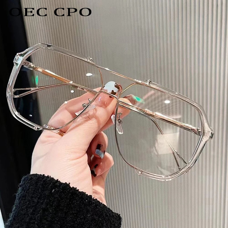 Fashion Sunglasses Frames Oversized Women 2023 Unique For Men UV400 Punk Glasses Trending Female Eyewear 231219