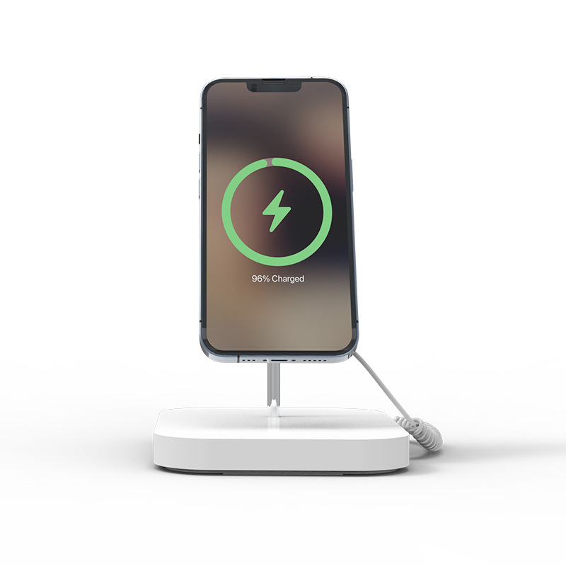 Mobile Phone Security Anti-Theft Alarm Display Stand For All Brand Phone With Wireless Charging Function
