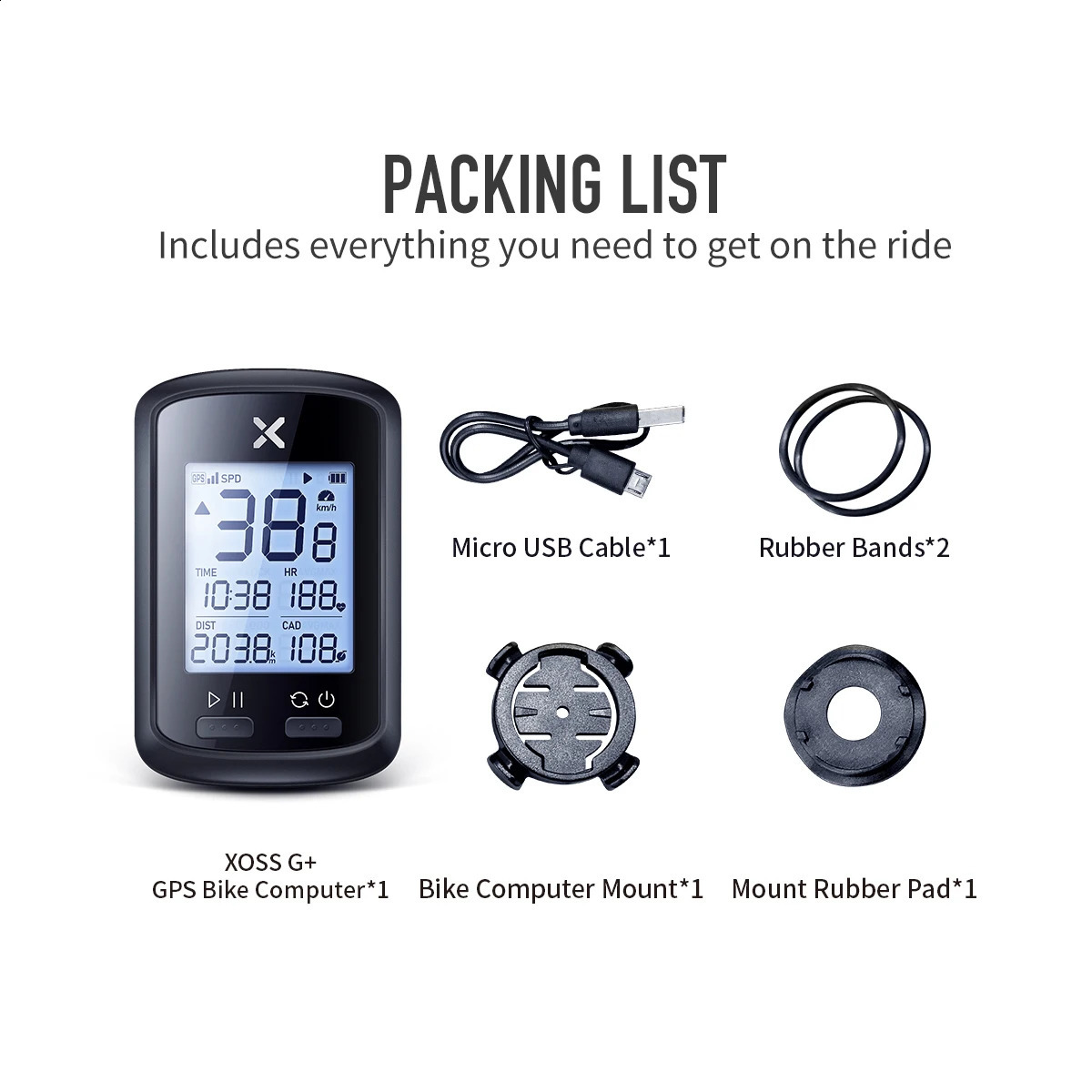 Bike Computers XOSS G plus G bike GPS Bicycle Computer Wireless Speedometer Waterproof cycling gps cycle computer Bicycle speedometer 231218
