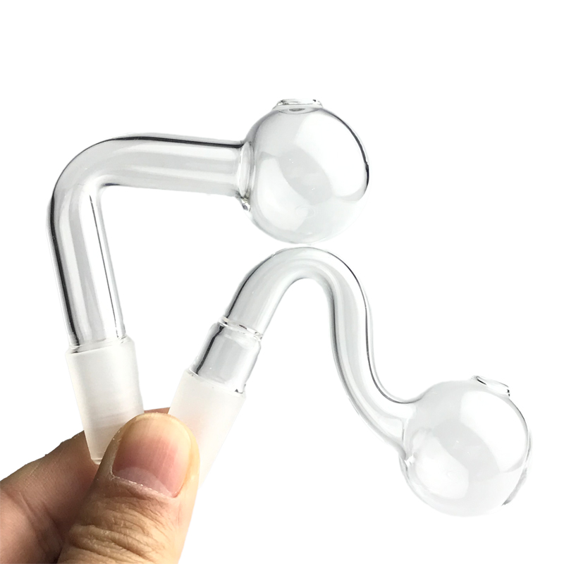 10mm 14mm 18mm Male Female Glass Oil Burner Smoking Pipe with Clear Thick Pyrex Burners Water Pipes for Rig Water Bongs