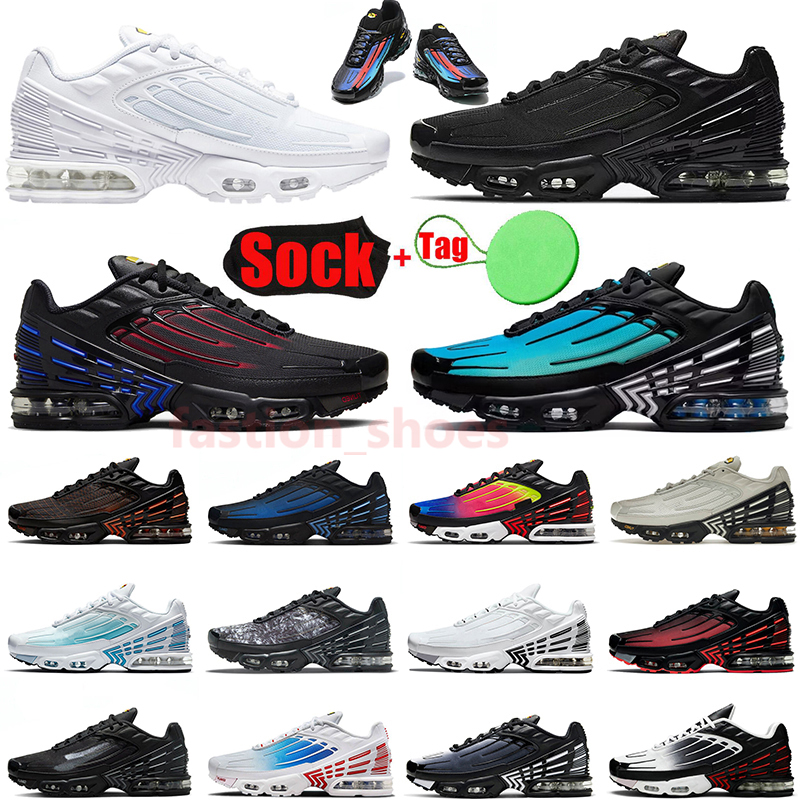 Plus Tn 3 Tuned Running Shoes 2024 Authentic Men Women Sneakers Airs White Spider-Verse Volt Black Aqua OG Vapours Max Tns Tnplus Unity Obsidian