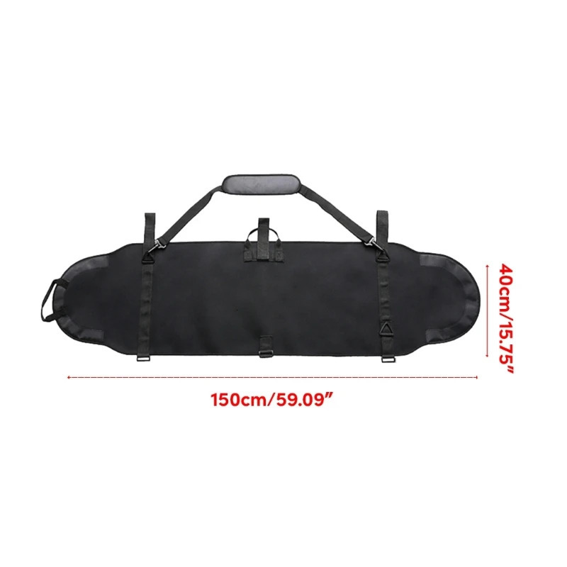 Ski Snowboard Bags Ski Snowboard Bag Scratch-Resistant Backpack Monoboard Plate Protective Case Skiing Snowboarding Snowboards Skis Carry Bag 231218