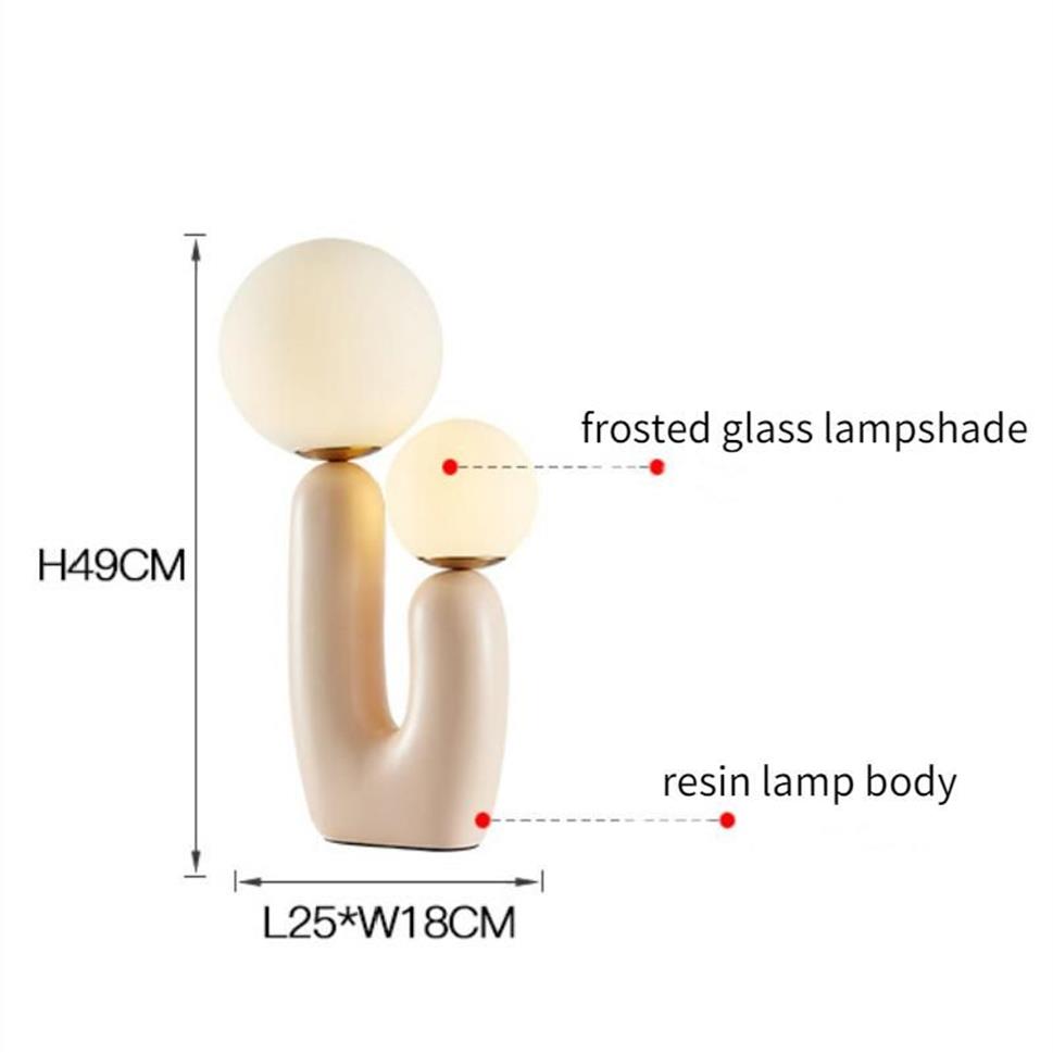 Lamps Table American Creative Finger Cactus Shape Resin Lamp Bedroom Beside Living Room Decoration Study Light Fixture G9 Bulb241j