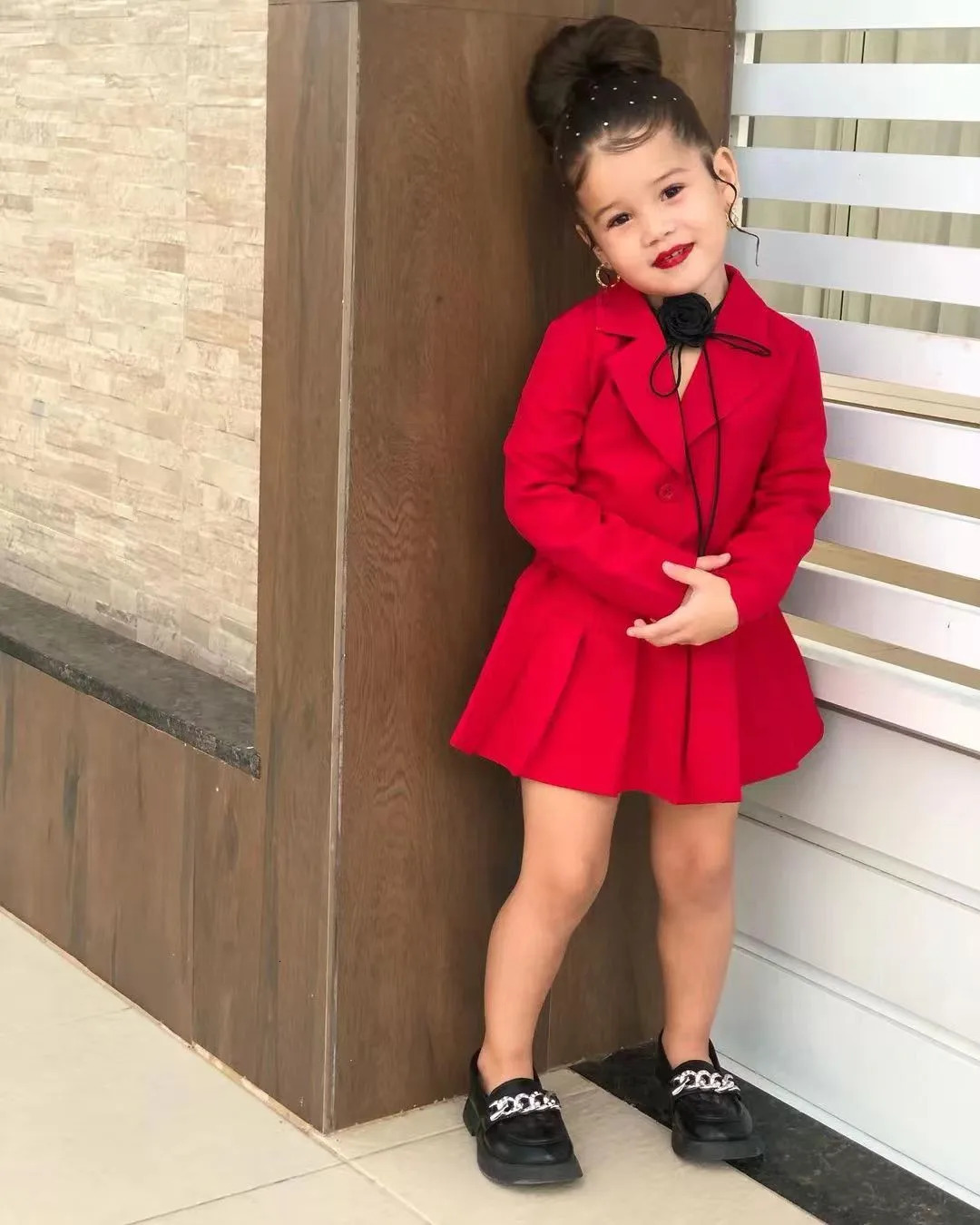 Clothing Sets Winter Children Girl s Coat Skirt Long Sleeve Jacket And Miniskirt 2 Pcs Set Clothes Dress For 3 4 5 6 7 8 Year 231218