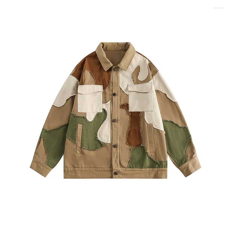 Men's Jackets Patchwork Varsity Jacket Unisex Mens Letterman For Men 2023 Cotton Vintage Colored