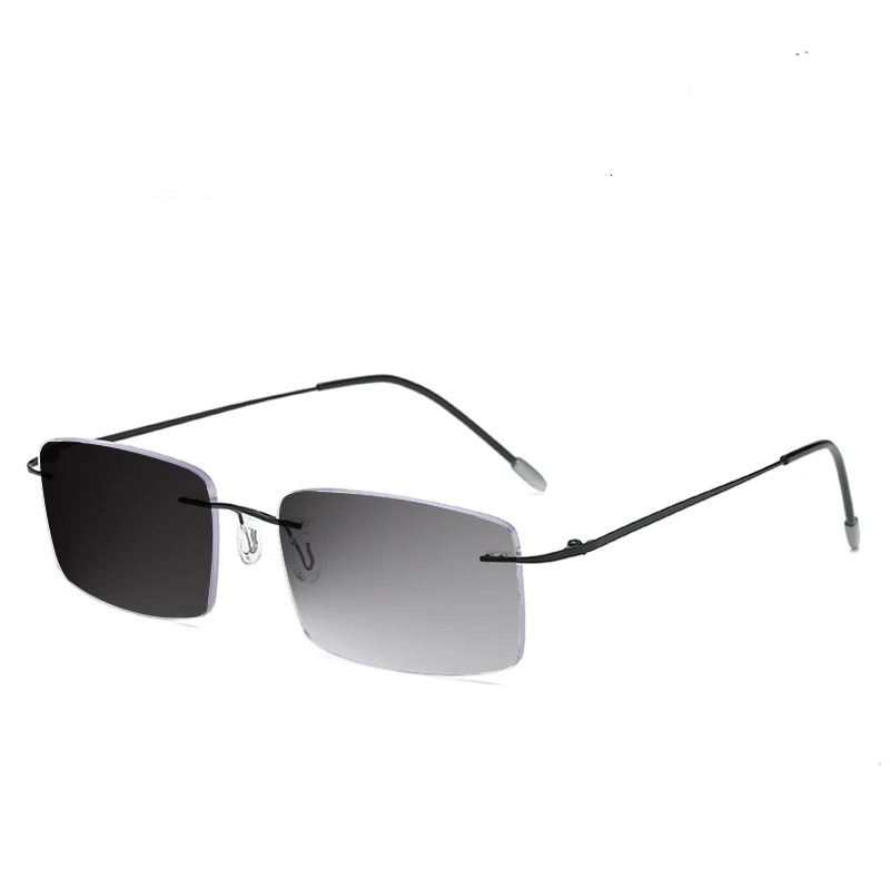 Sunglasses Frames 100 Multifocal P ochromic Reading Glasses Men Women Progressive Anti Blue Light Hyperopia Ultra light 1 5 231219