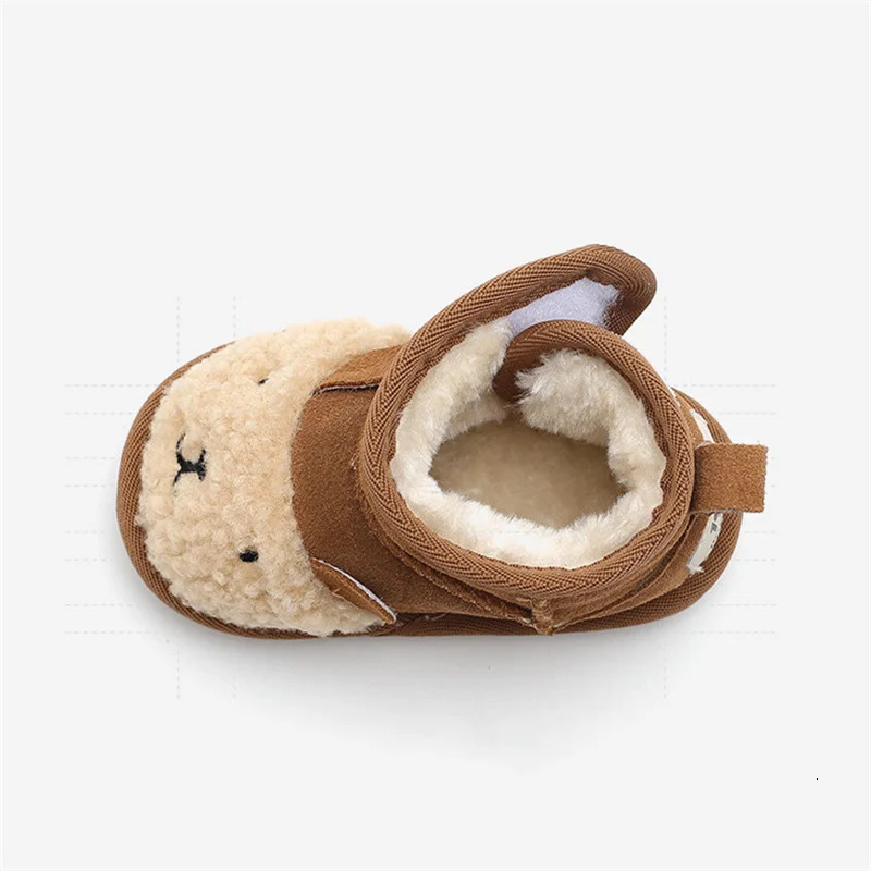 Boots Baby Snow Boots Cartoon Animal Warm Plush Cute Kids Shoes Soft Sole Fashion Toddler Girls Boys Boots 231219