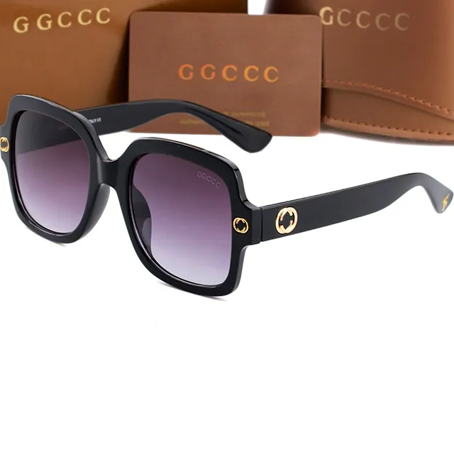 Top Luxury Designer tom-fordsGGities Sunglasses Polaroid Lens Womens Mens Goggle Senior Eyewear For Women Frame Vintage Metal GGities Sun Glasses With Box 0086