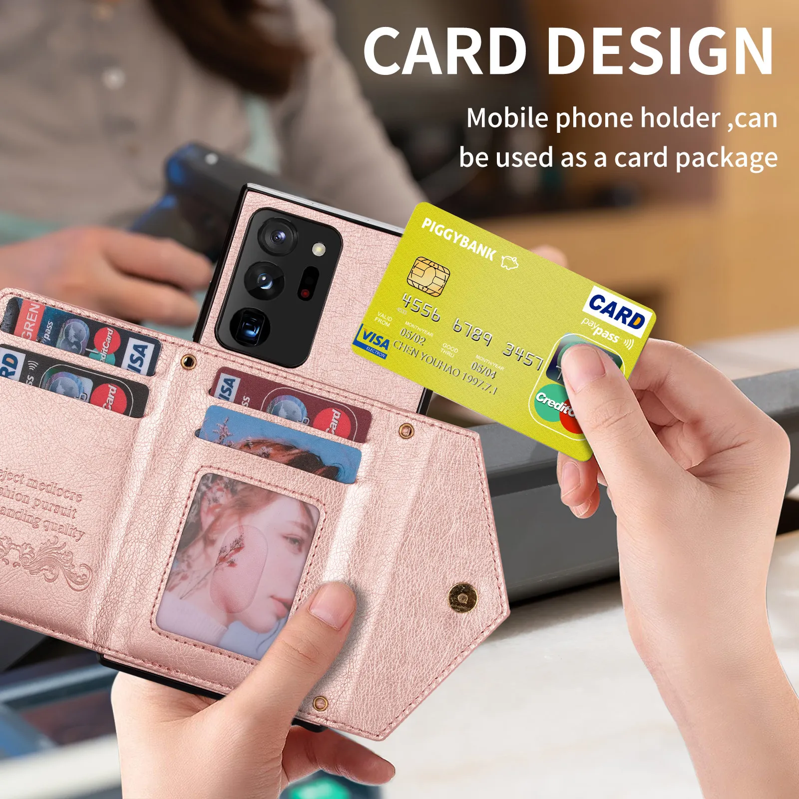 Luxury Crossbody Wallet Phone Case For Samsung Galaxy Note 20 S23 S22 S21 Ultra Plus FE Flip Leather Stand Zipper Pocket Card Holder Protective Cover 