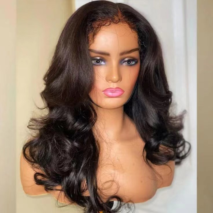 4C Curly Edges Transparent Body Wave full lace wig, short wavy bob Natural Hairline 360 Lace frontal Human Hair Wigs HD lace 4C Wig