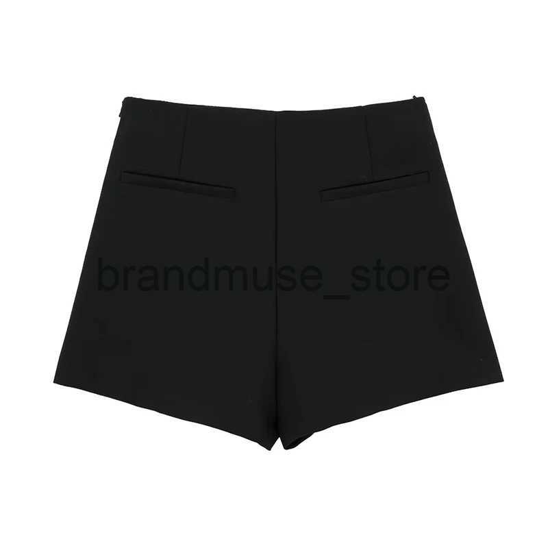 Skirts TRAF Asymmetrical Skirt Shorts for Women Workwear Skirt Pants Woman Autumn Casual Women's Shorts 2023 Street Grey Shorts Women J231219